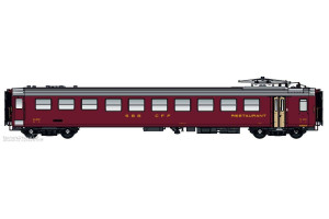 L.S. Models H0 (1:87) LS47270AC - Speisewagen EW I WR SBB, Ep.IIIb, rot, AC - Lemke