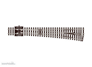 Peco N SL-388 - Code 80 Weiche rechts 8° großer Radius