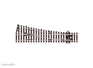 Peco H0 (1:87) SL-91 - Code 100 Weiche rechts 12° kleiner Radius