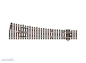 Peco H0 (1:87) SL-95 - Code 100 Weiche rechts 12° mittlerer Radius