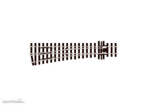 Peco H0m SL-E1496 - Code 75 Weiche links 10°