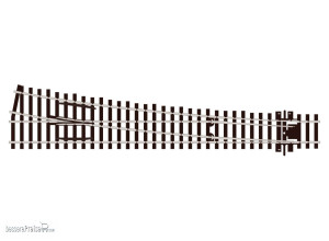 Peco H0 (1:87) SL-E188 - Code 75 Weiche rechts 12° großer Radius