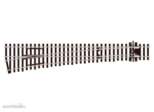 Peco H0 (1:87) SL-E189 - Code 75 Weiche links 12° großer Radius