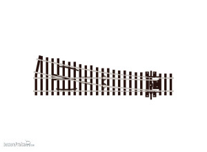 Peco H0 (1:87) SL-E191 - Code 75 Weiche rechts 12° kleiner Radius