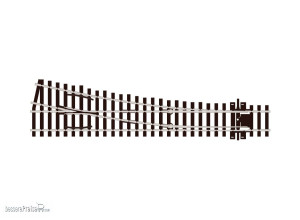 Peco H0 (1:87) SL-E195 - Code 75 Weiche rechts 12° mittlerer Radius