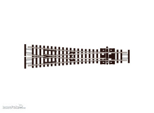 Peco N SL-E397F - Code 55 Y-Weiche 10°