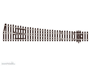 Peco H0 (1:87) SL-E88 - Code 100 Weiche rechts 12° großer Radius