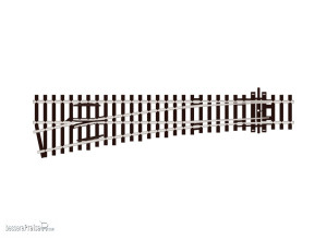 Peco H0 (1:87) SL-E96 - Code 100 Weiche links 12° mittlerer Radius
