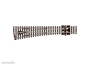 Peco N SL-U396F - Code 55 Weiche links 10° mittlerer Radius