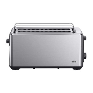 Tostadora de Pan Braun HT5220BK, 1740 W, 2 Ranuras Largas - Inox