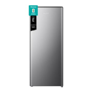 Frigorífico Una puerta Hisense RR220D4BDE, 126,5 cm, 165 L, 1 Cajon, Clase E, Inox