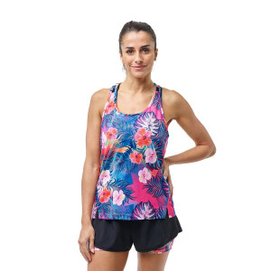 Ekoï Débardeur Femme EKOI RUN Tropical Bleu XL female