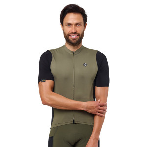 Ekoï Maillot unisexe EKOI Racing GRAVEL PERFORMANCE Kaki kaki XS male