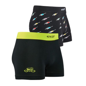 Ekoï Pack 2 Boxers EKOI PELOTON et Jaune Jaune L / XL male