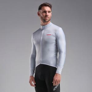 Ekoï Maillot manches longues EKOI POLYGONE Silver blanc silver 3XL male