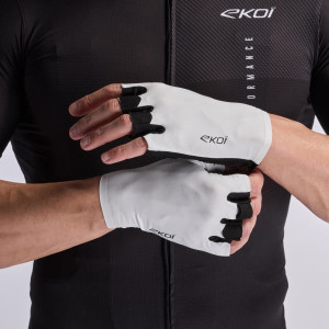 Ekoï Gants vélo route EKOI ESSENTIALS Blanc blanc XL male