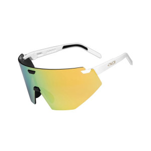 Ekoï Lunettes EKOI Racing AEROLITE Blanc Gold REVO Gold Cat3 blanc male