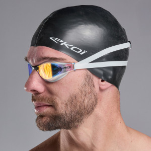 Ekoï Bonnet natation EKOI Perf WAVECUT SILICON Noir noir Unique male