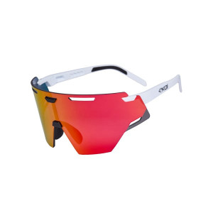 Ekoï Lunettes EKOI Racing ARIA Blanc REVO Red Cat3 blanc Unique male