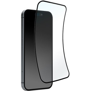 Puro Película Ecrã Vidro Temperado Flexível  Nano Glass D3O® para iPhone 16 Pro Max- Moldura Preta