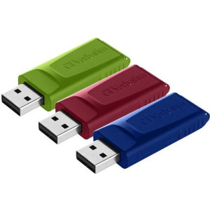 Verbatim Pen USB  Slider 16GB - 3 Unidades