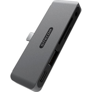SiteCom Adaptador  AC-1005 HUB Multiporta para iPad 5 em 1 - Cinzento
