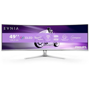 Philips Monitor Gaming Curvo UltraWide  Evnia 8000 49M2C8900L/00  QD OLED 49"  144 Hz  Dual QHD