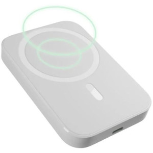 Puro Powerbank com MagSafe + Ecrã LCD  Power Mag 5000 mAh - Branco