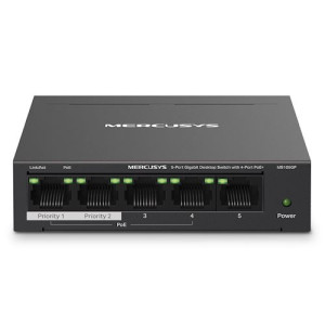 Mercusys Switch  MS105GP 5 Portas Gigabit 10/100/1000Mbps PoE+