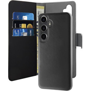 Puro Capa Wallet em Pele com Capa Destacável  para Samsung Galaxy S24