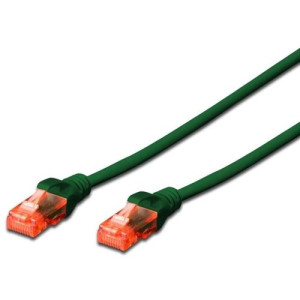 Ewent Cabo de Rede  RJ45 Cat6  - Verde - 0.5m