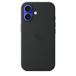 Apple Capa em silicone com MagSafe para iPhone 16 - Preto