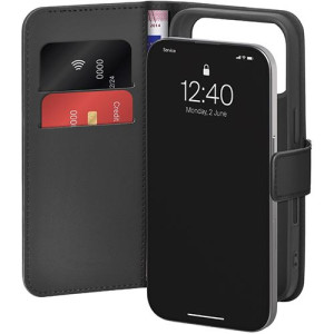 Puro Capa  Wallet Book Stand para iPhone 17 Pro - Preto
