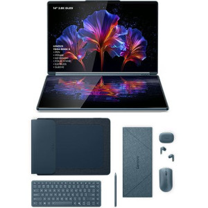 Lenovo Computador Portátil  Yoga Book 9 14IAH10-058  14''  Ultra 7 255H  32GB  1TB SSD + Rato + Pen + Teclado + Capa Folio + Auriculares + Sleeve