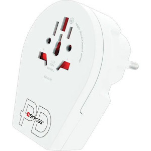 Skross Adaptador de Viagem  Mundo para Europa + USB-C 20PD