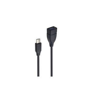 Accsup cabo USB 3.2 para USB-C  15cm - Preto