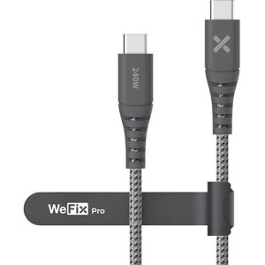 Cabo WeFix Pro USB-C 2m - Cinzento