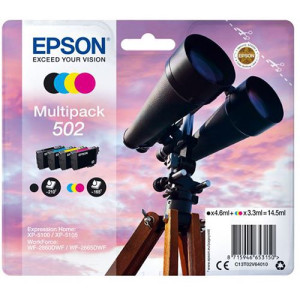 Epson Multipack Tinteiro  502 - Preto  Ciano  Amarelo  Magenta - C13T02V64010