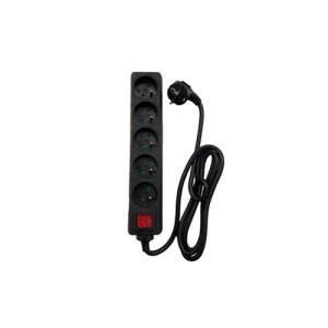 Logitech Tomada Accsup 5 Saídas + Interruptor 1.5m - Preto
