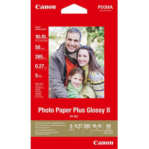 Canon Papel fotográfico  Plus Glossy II PP-201 - 10x15cm - 50 folhas