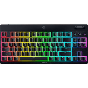 Razer Teclado Gaming Mecânico  BlackWidow V4 Low-Profile Tenkeyless HyperSpeed Wireless/Bluetooth - Yellow Switches - Layout US - Preto