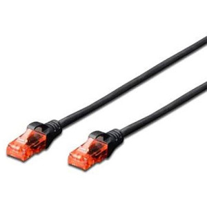 Ewent Cabo de Rede  CAT6 U/UTP Slim 3M - Preto
