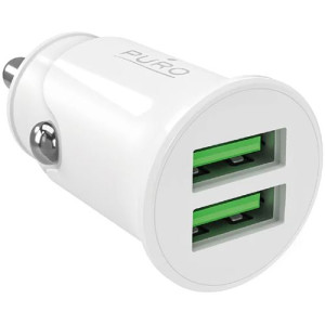Puro Carregador Isqueiro 2x USB  Pro Lite - Branco