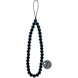 Puro Cordão de Pulso para Smartphone Case and Me Jelly Beads - Preto