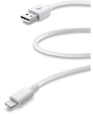 Cellular line Cabo de Dados Cellularline USB Tipo A/Lightning USB 2.0 0.6m Branca