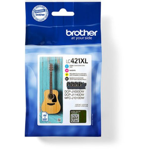 Brother Pack de Tinteiros  LC421XLVAL - Preto  Ciano  Amarelo  Magenta