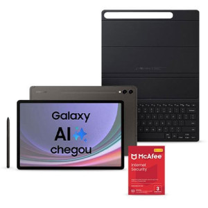 Samsung Pack Fnac Tablet  Galaxy Tab S9+ 12.4" Wi-Fi - 256GB - Graphite + Capa Teclado + S Pen + McAfee Internet Security - 3 Dispositivos - 1 Ano -