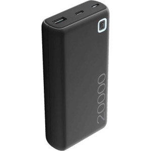 Cellular line Powerbank Cellularline Essence 20000mAh USB+USB-C+Micro-USB Preto