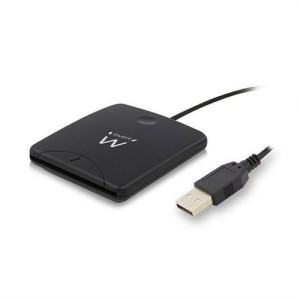 Ewent Leitor Cartão Cidadão USB  Smart Card ID Reader - Preto