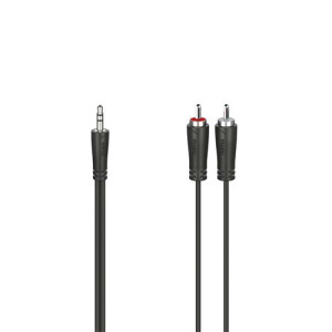 Hama Cabo de Áudio  00200720 1,5m 3.5mm 2 x RCA Preto